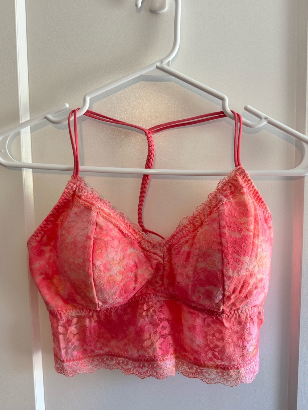 Gilly Hicks Lace Bralette Cami in Pink